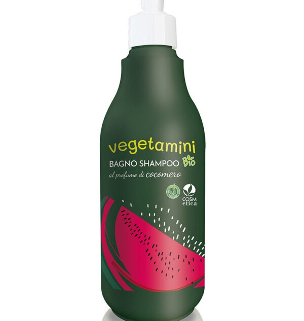 8054301810846 - vegetamini-bagno-shampoo-bio-al-cocomero-ml-500-